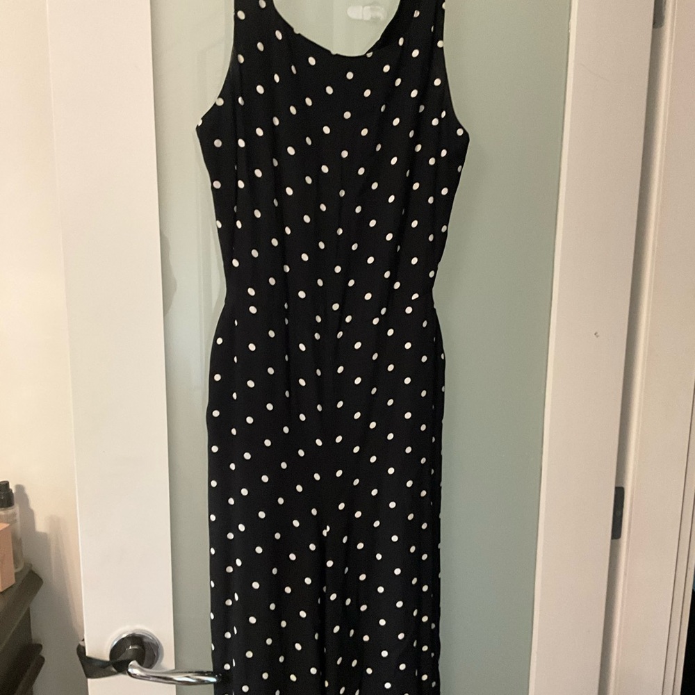 Wilfred Black and White Polka Dot Jumpsuit